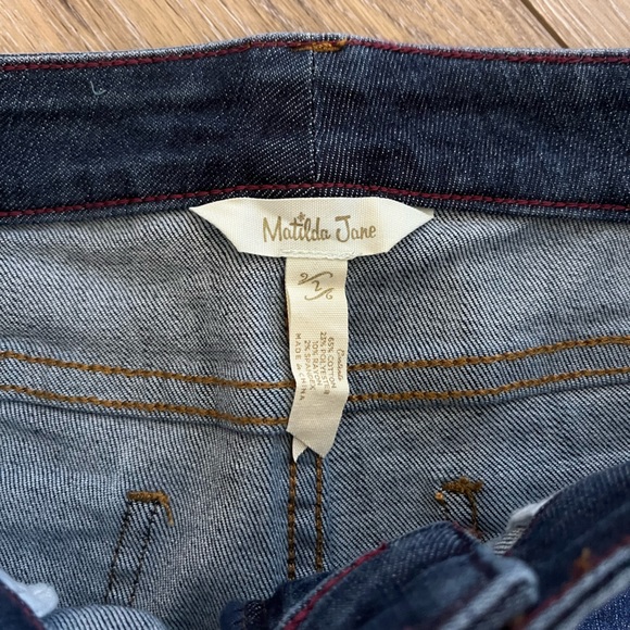 Matilda Jane Women’s Dark Wash Denim Skinny Jeans - Picture 4 of 10